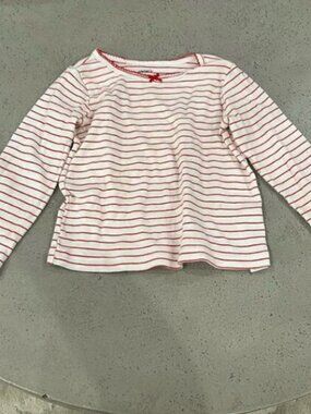 Carters 24M red and white stripe long sleeve tee